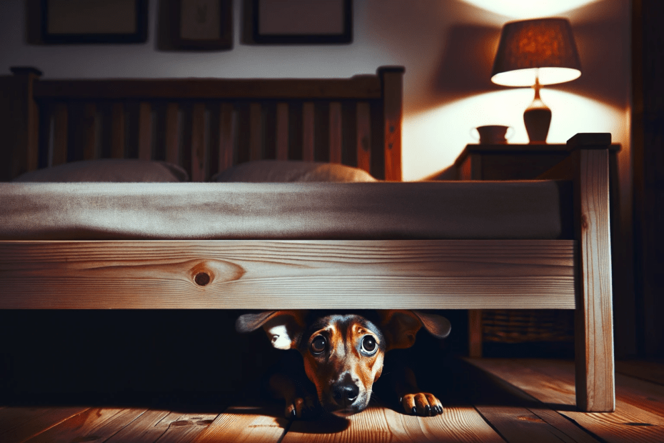 Why Does Dog Hide Under Bed