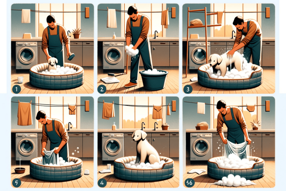 How to Wash a Dog Bed With Stuffing