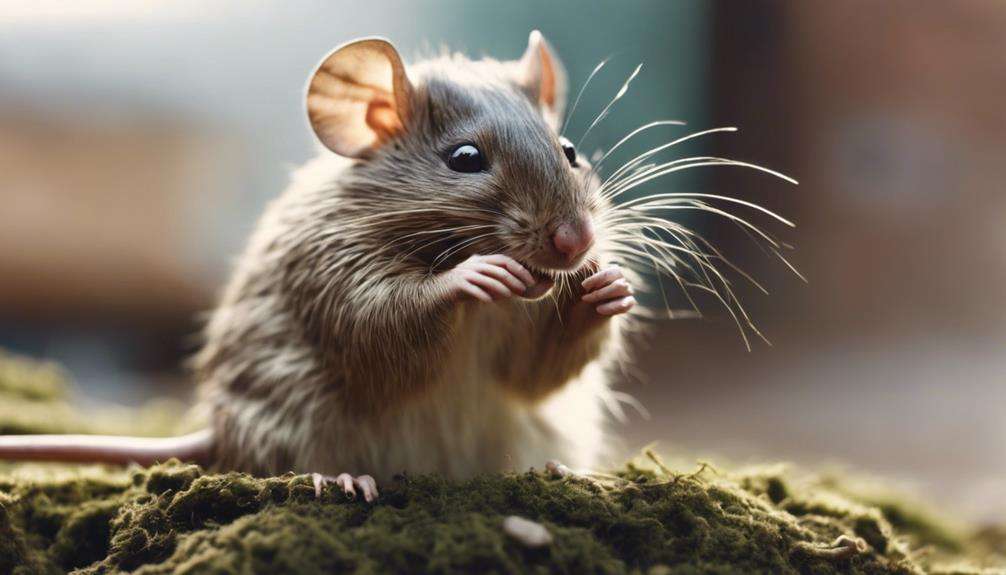 adorable rodents groom themselves