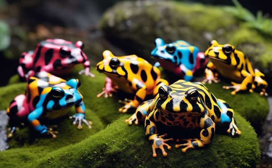 collecting colorful harlequin toads