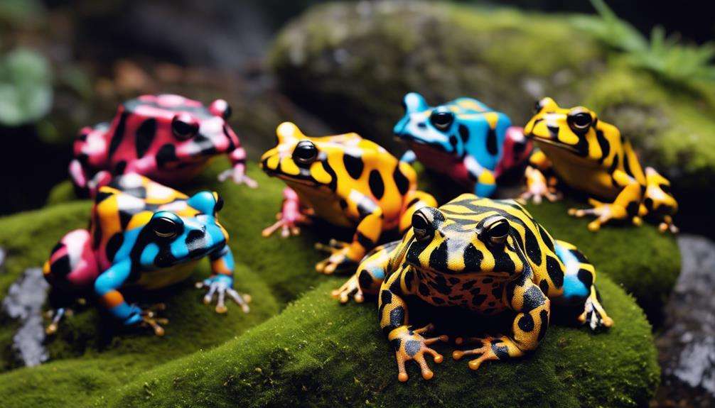 collecting colorful harlequin toads