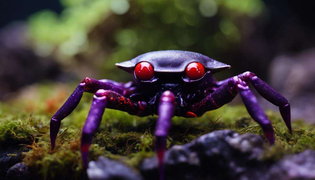 colorful pet vampire crab