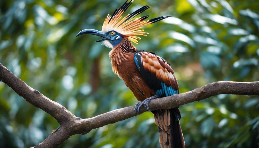 colorful rare bird species