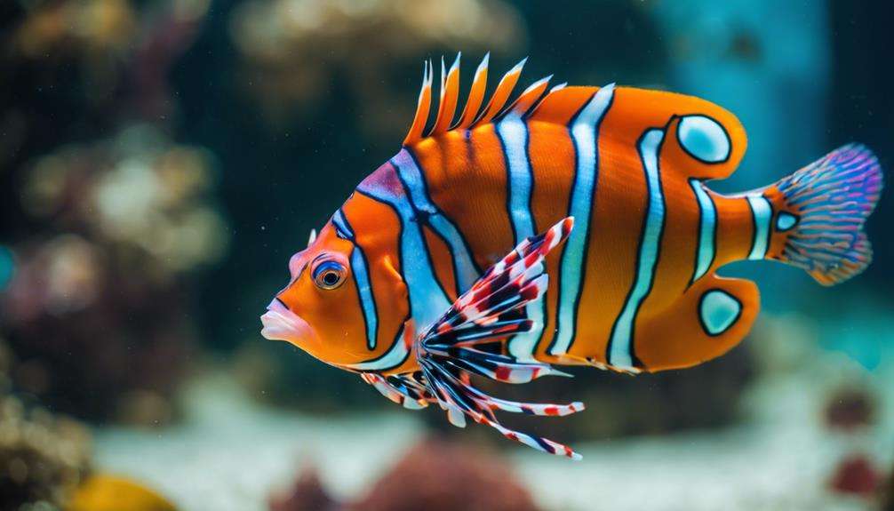 colorful reef dwelling fish