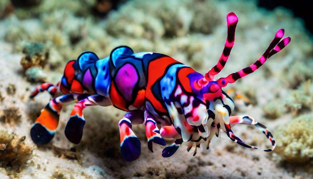 colorful shrimp starfish predator