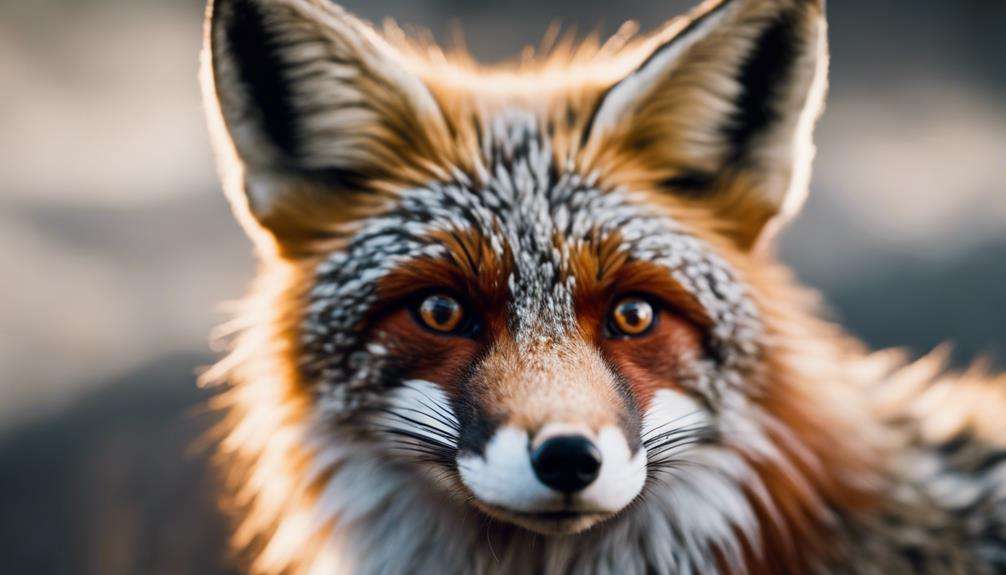 cross fox fur pattern