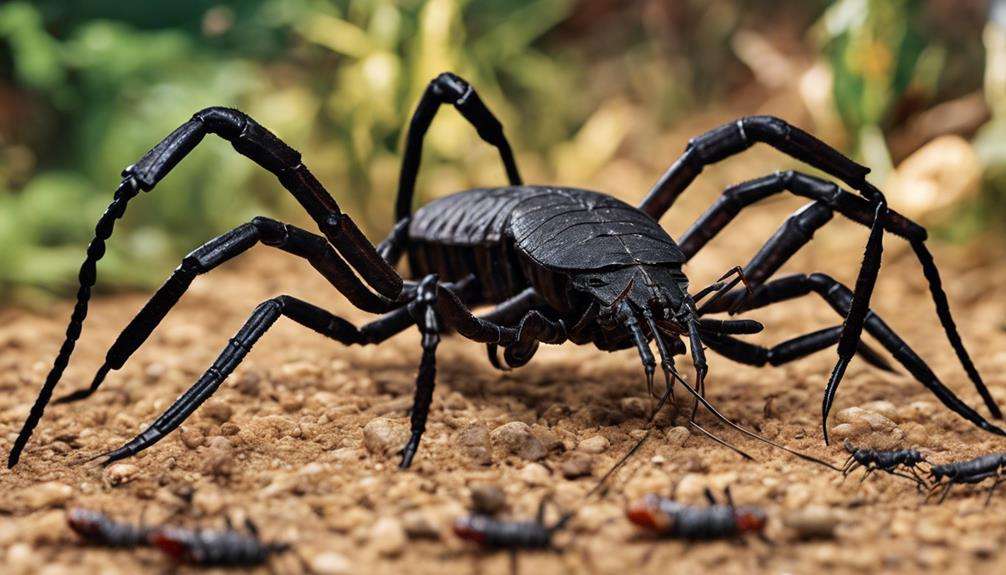 diet of tailless whip scorpions