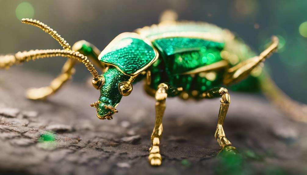 emerald weevil shines bright