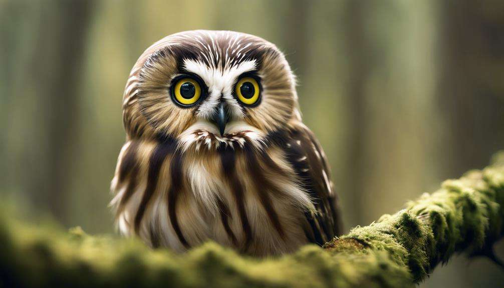 enchanted by saw whet owl