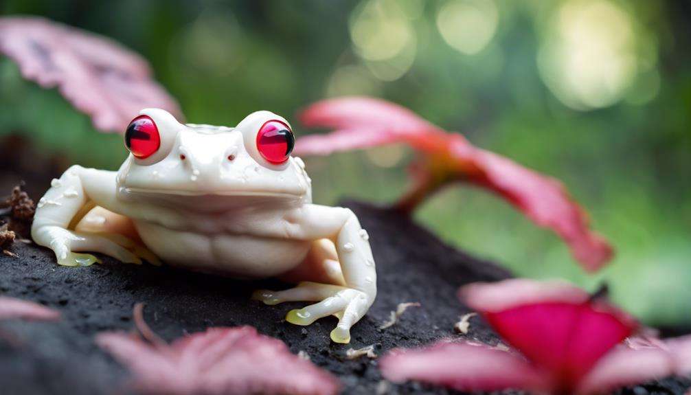 eye catching ivory white frog