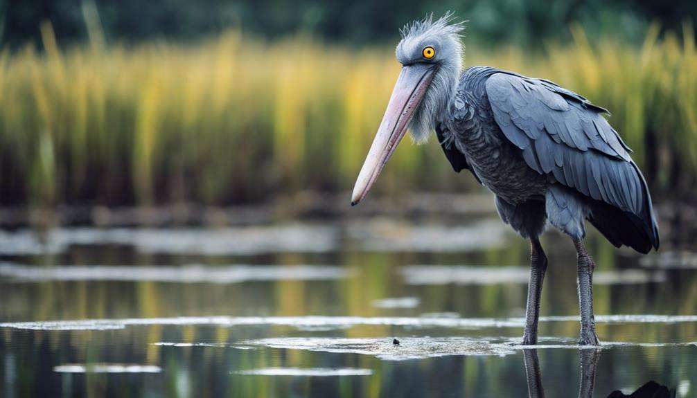 fascinating bird with large beak