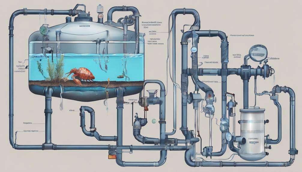 filtering water in tanks