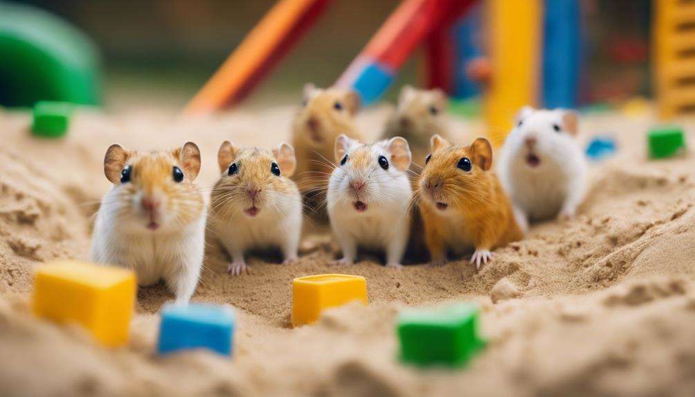 gerbils playful and social