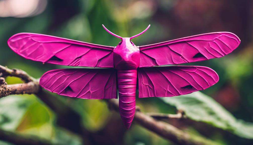 large pink moth species