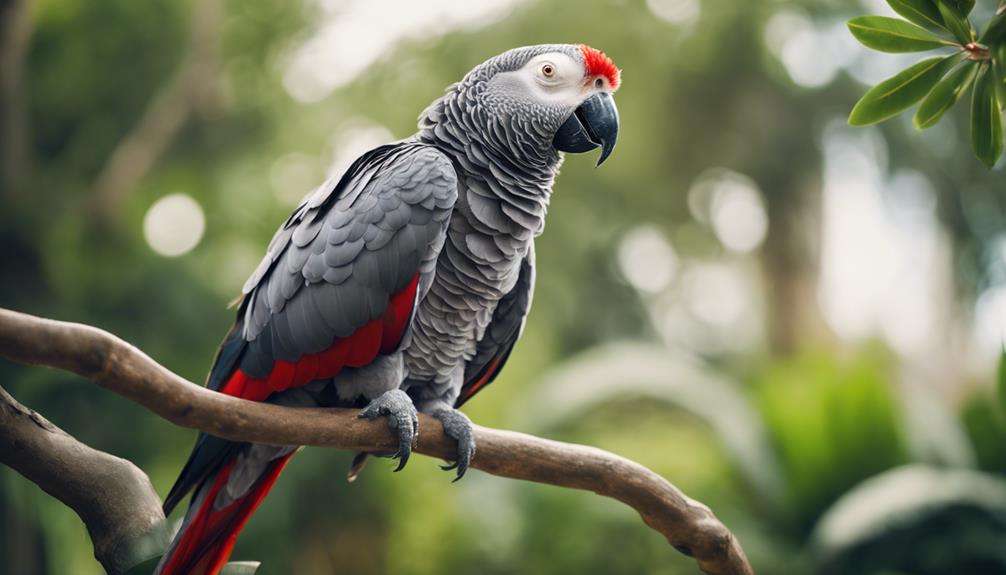 parrot mimics human speech