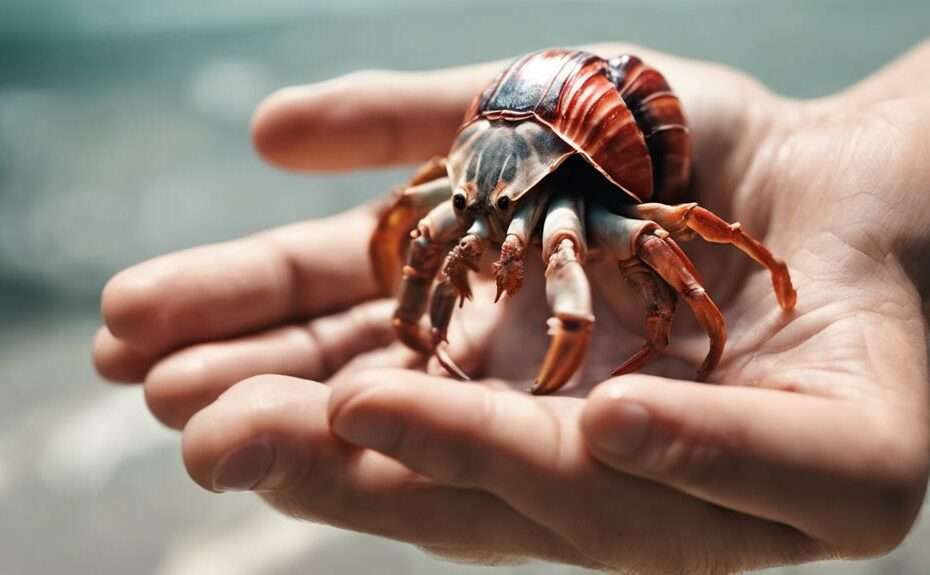 pet crustaceans require careful handling