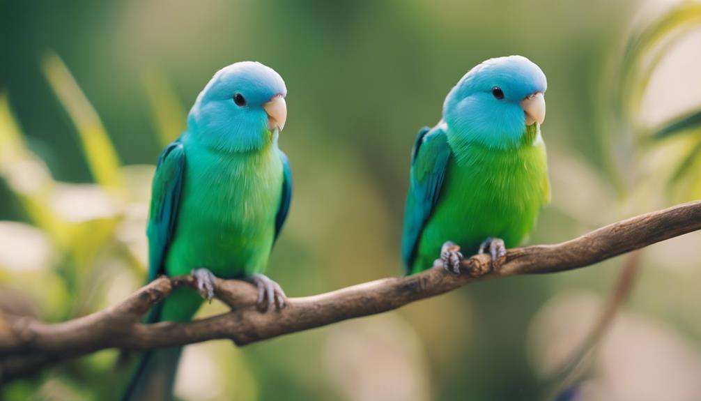 rare blue green parrotlet species