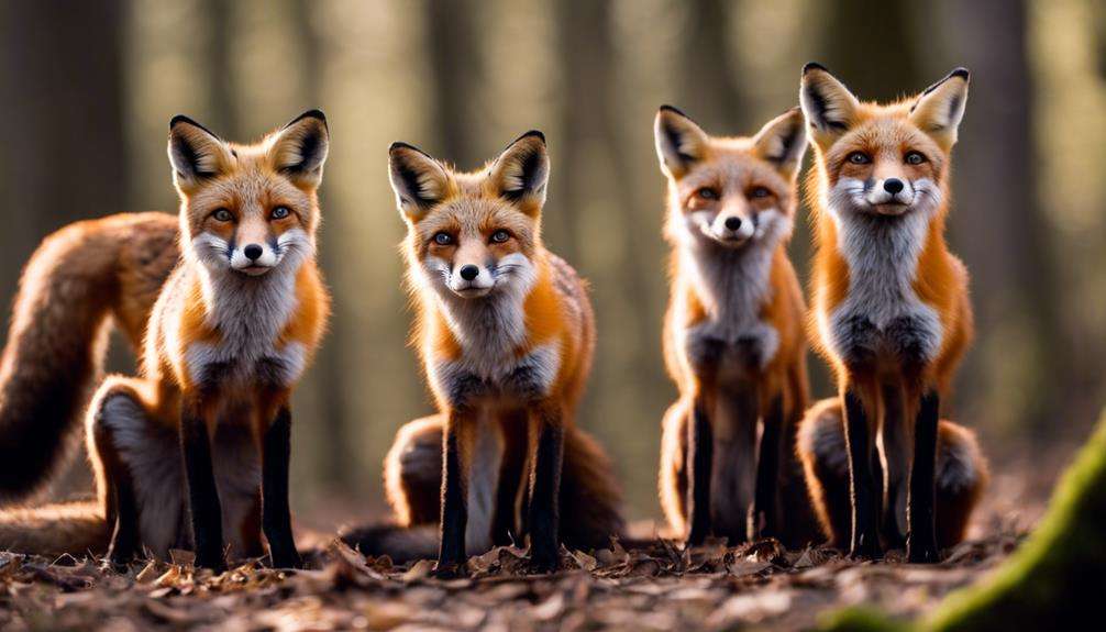 red fox social structures