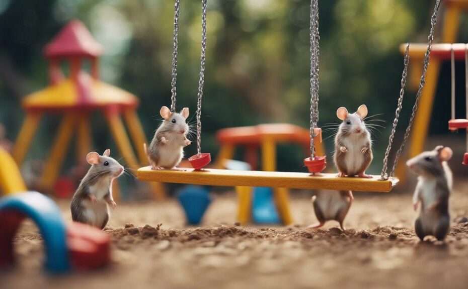 rodents frolic in forest