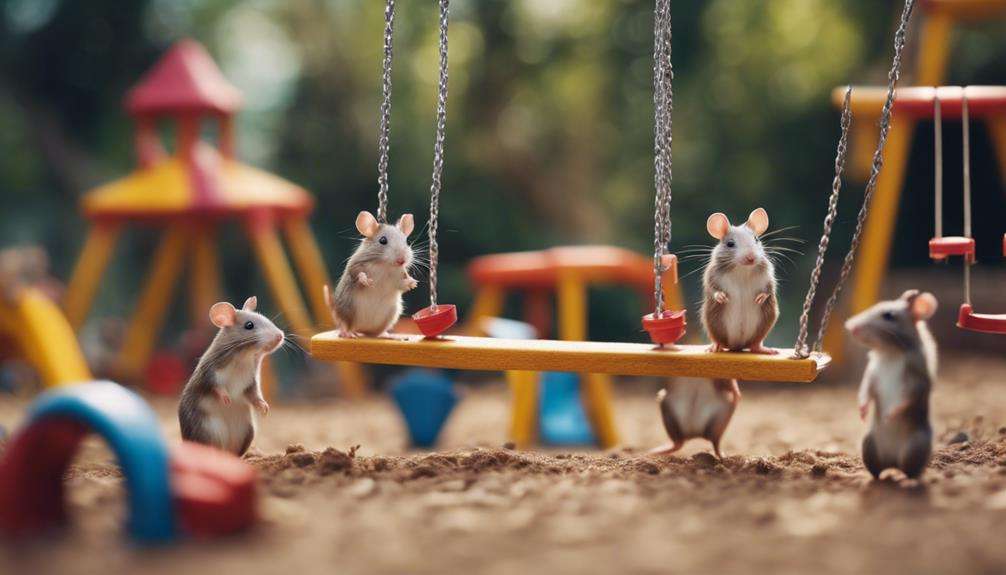 rodents frolic in forest