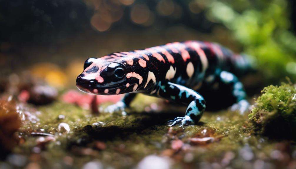 salamanders dine on worms