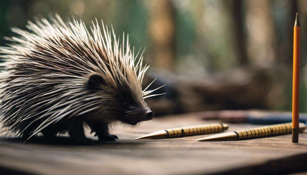 spiky mammal with quills