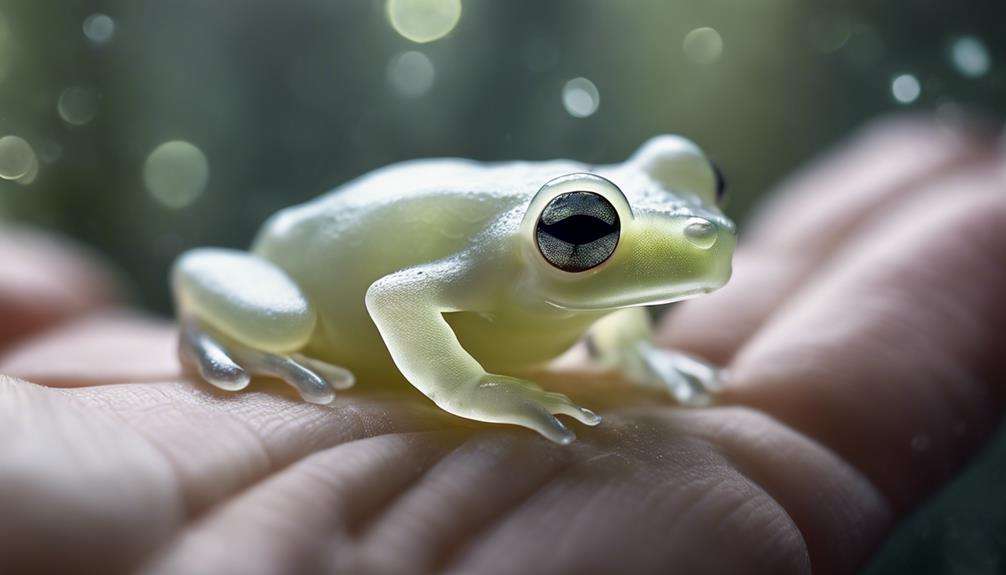 translucent frog pale beauty