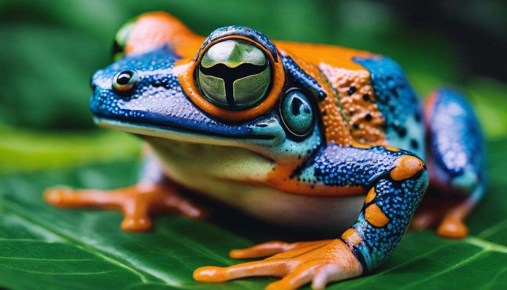 unique and colorful amphibian