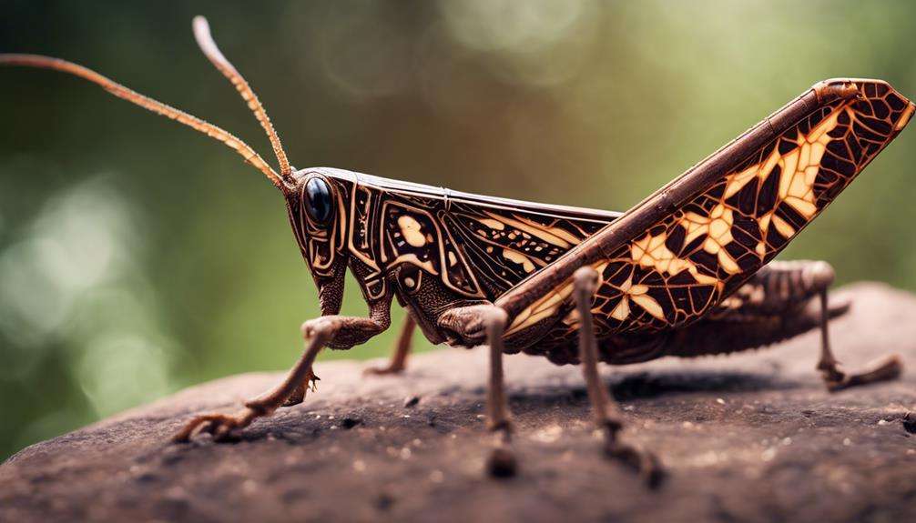 unique insect with chocolate colored wings