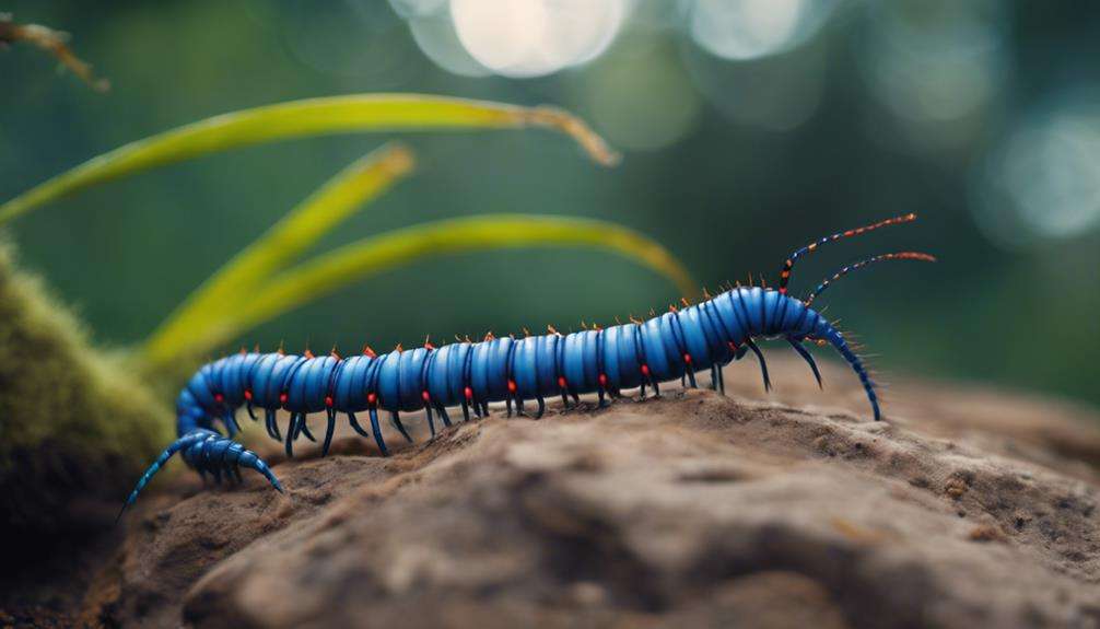 unique tanzanian blue centipede