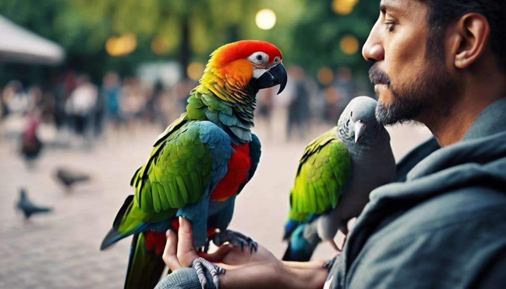 unlikely friendship with pigeons