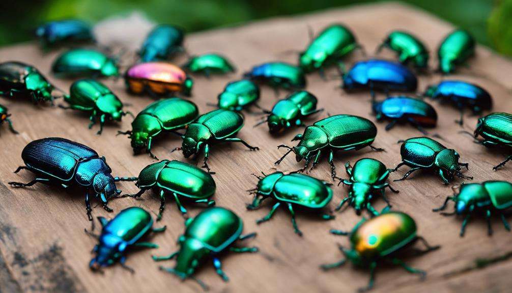 vibrant iridescent insect species