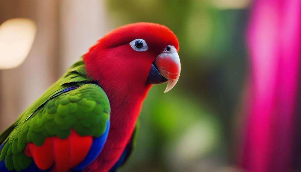 vibrant plumage unique beak