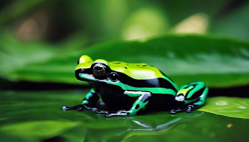 vibrant small jungle amphibian