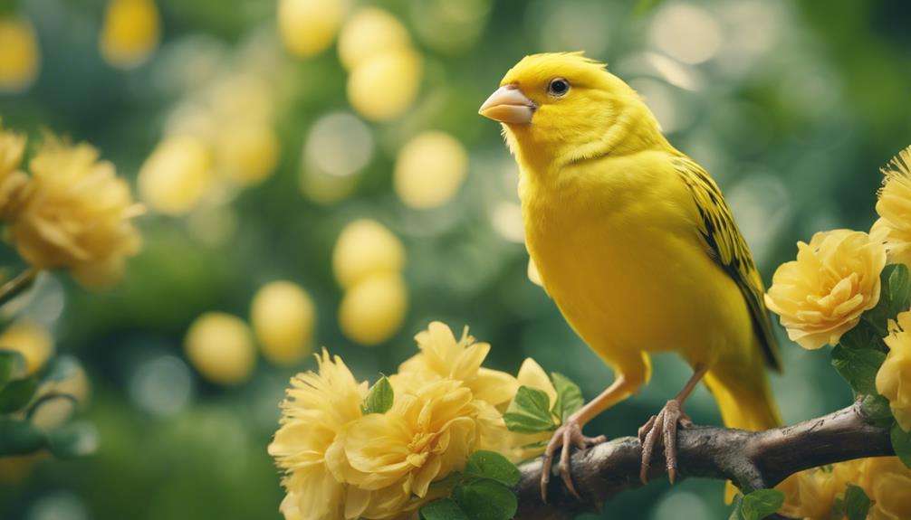 yellow bird sings beautifully