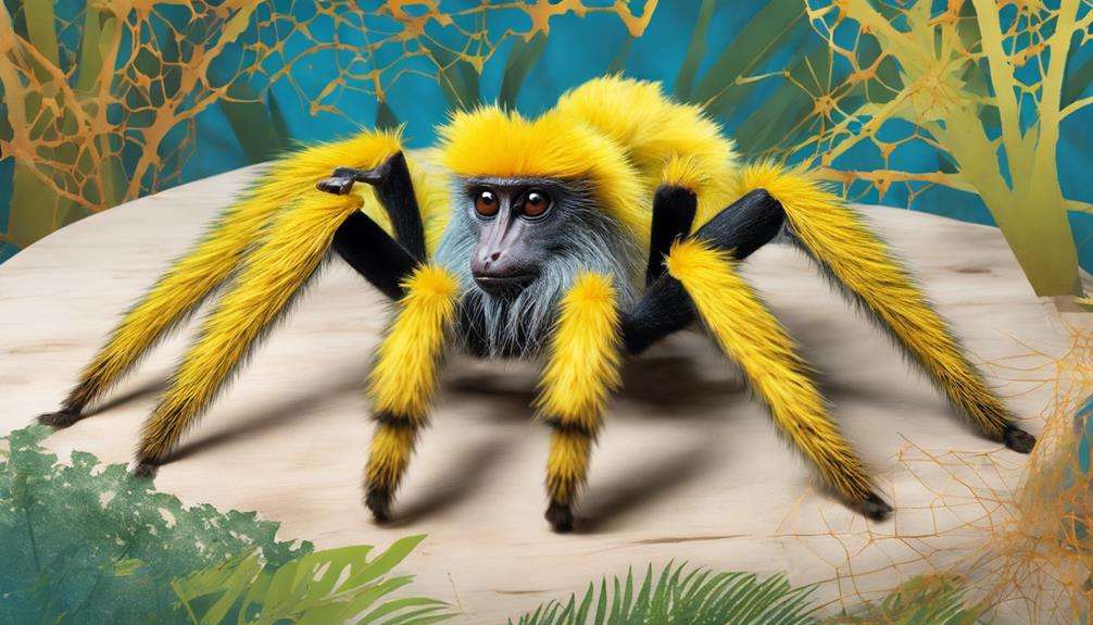 yellow tarantulas in madagascar