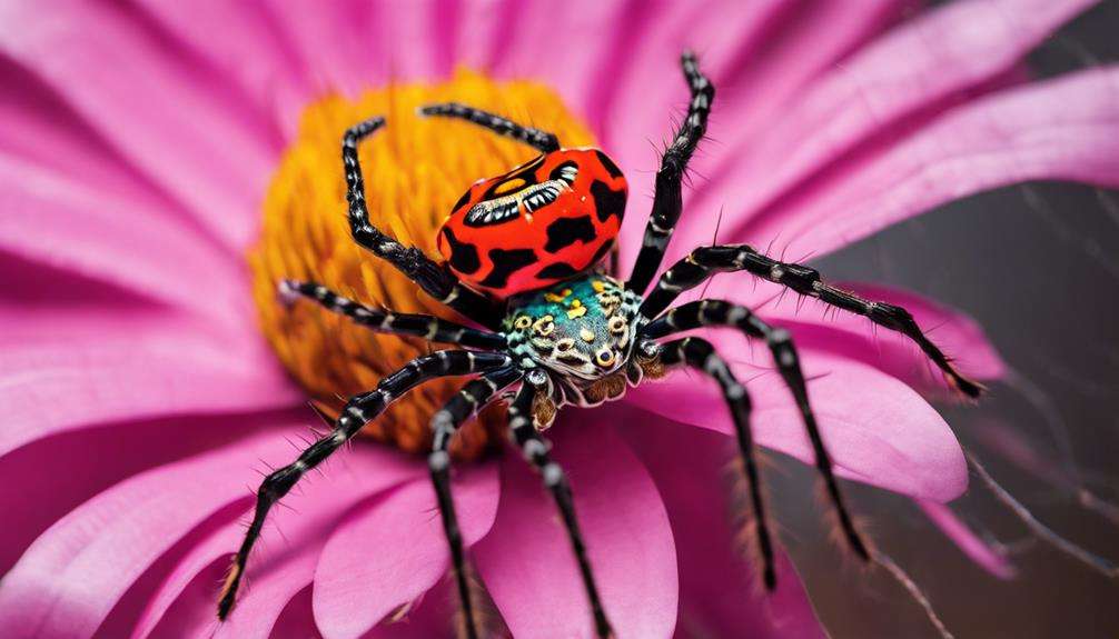 beautiful spiny orb weaver