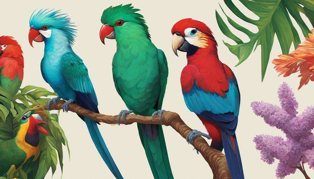 birds with unusual colors