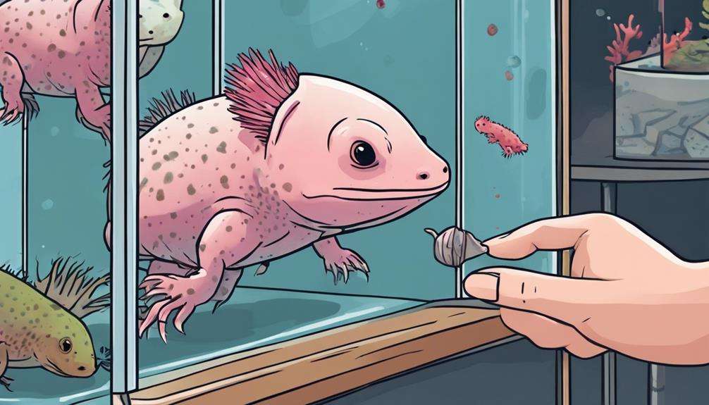 buying an adorable axolotl