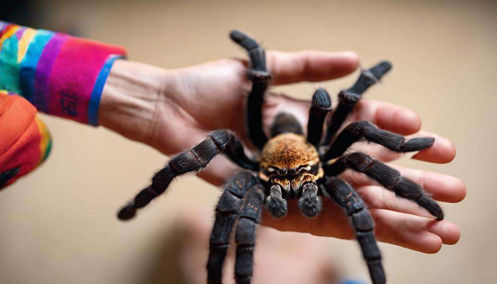 careful handling of spiders