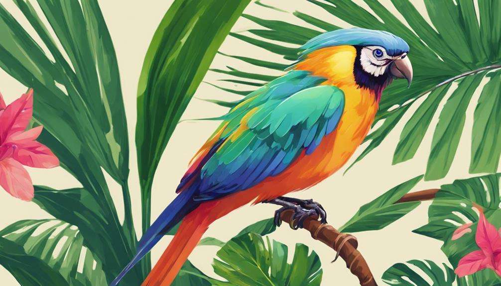 colorful birds as pets