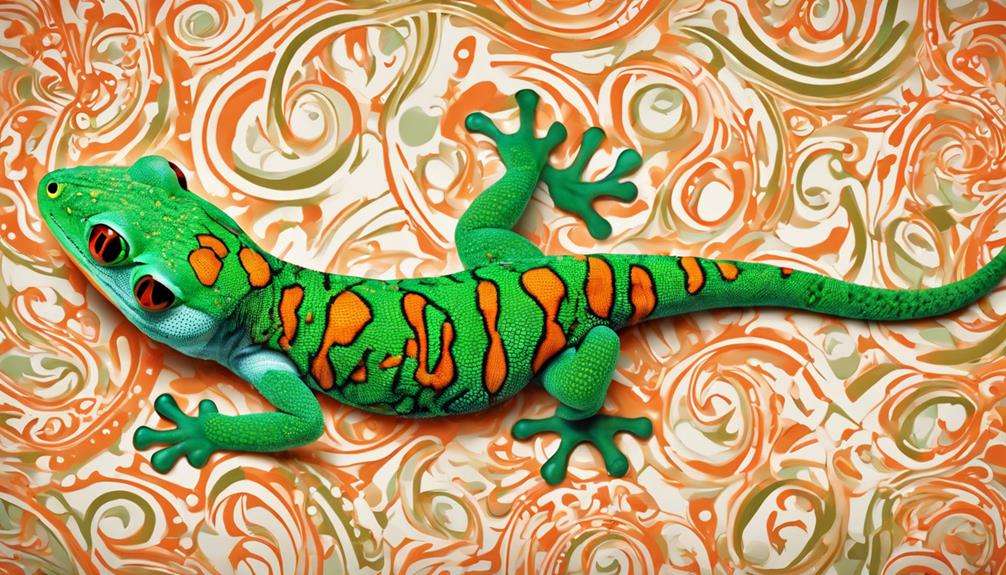 colorful lizard with spots