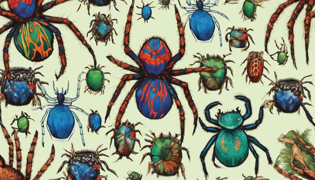 colorful pet spider breeds