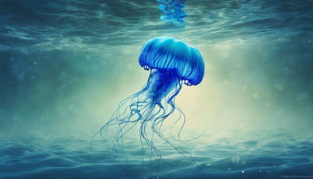 detailed blue blubber jellyfish information