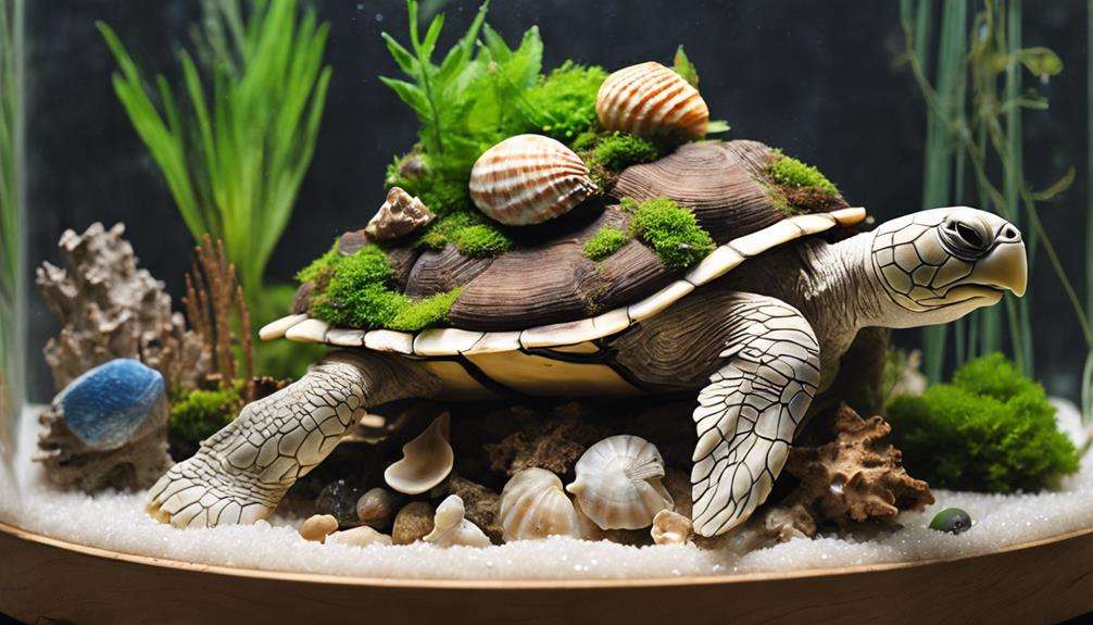 eco friendly turtle tank decor