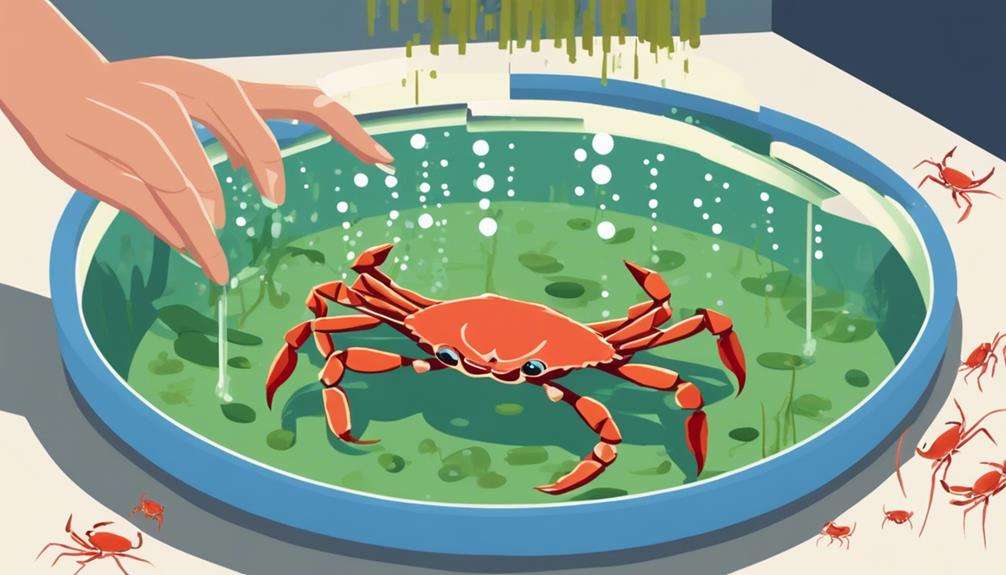 feeding freshwater crabs correctly