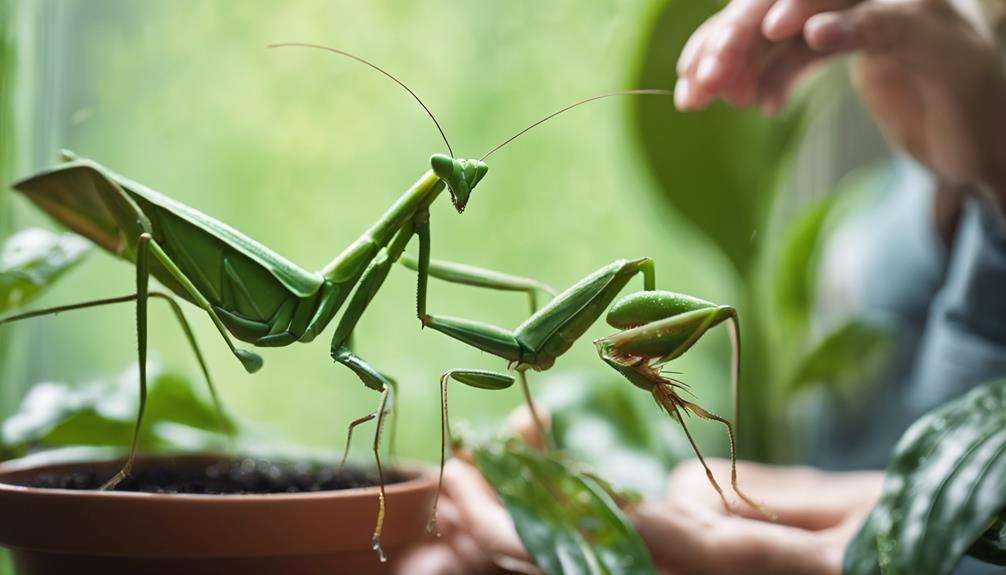 houseplant care with spray