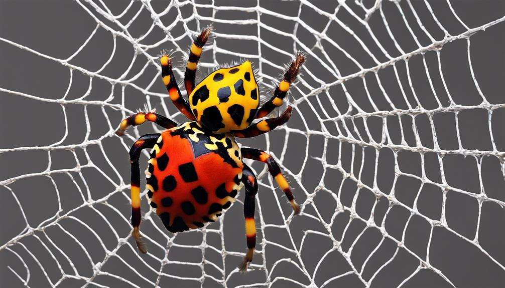 intricate spider with spines