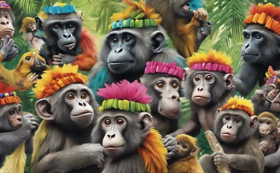 primates enjoy wearing accessories