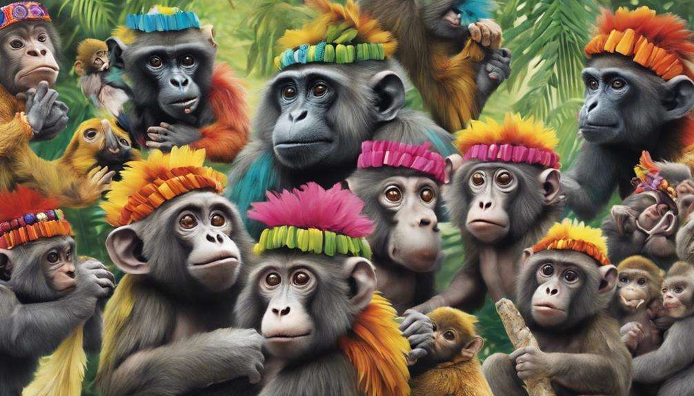 primates enjoy wearing accessories